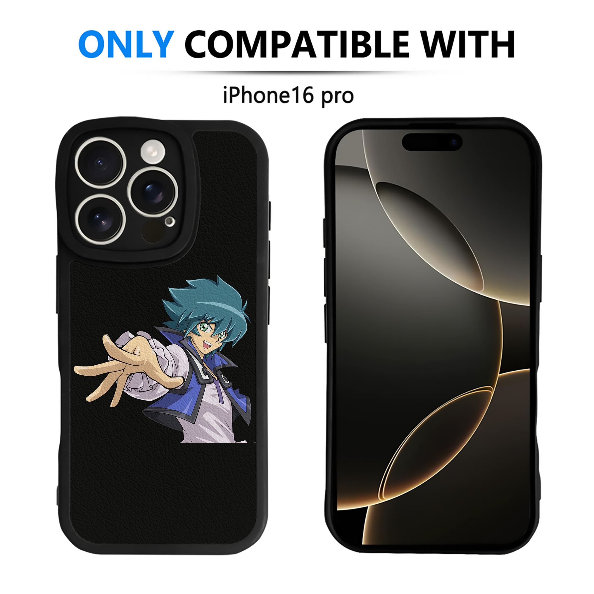 （画像用） 遊☆戯☆王 Yu-Gi-Oh! 【iPhone 16シリーズ対応】シリコンスマホケース（レザー調） 材質：シリコン